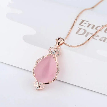 Delicate Rose Quartz Necklace-Your Soul Place